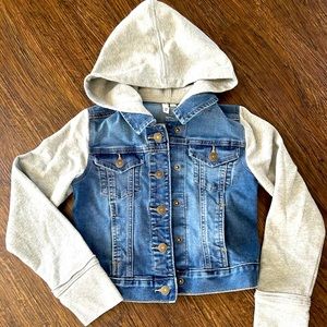 Girls SO Hooded Denim Jacket